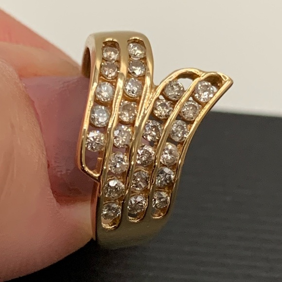 Diamond Ring 18k yellow gold - Picture 1 of 13